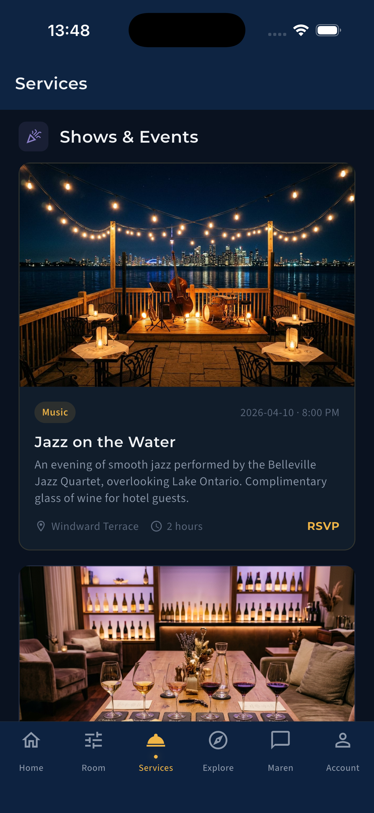 App screen