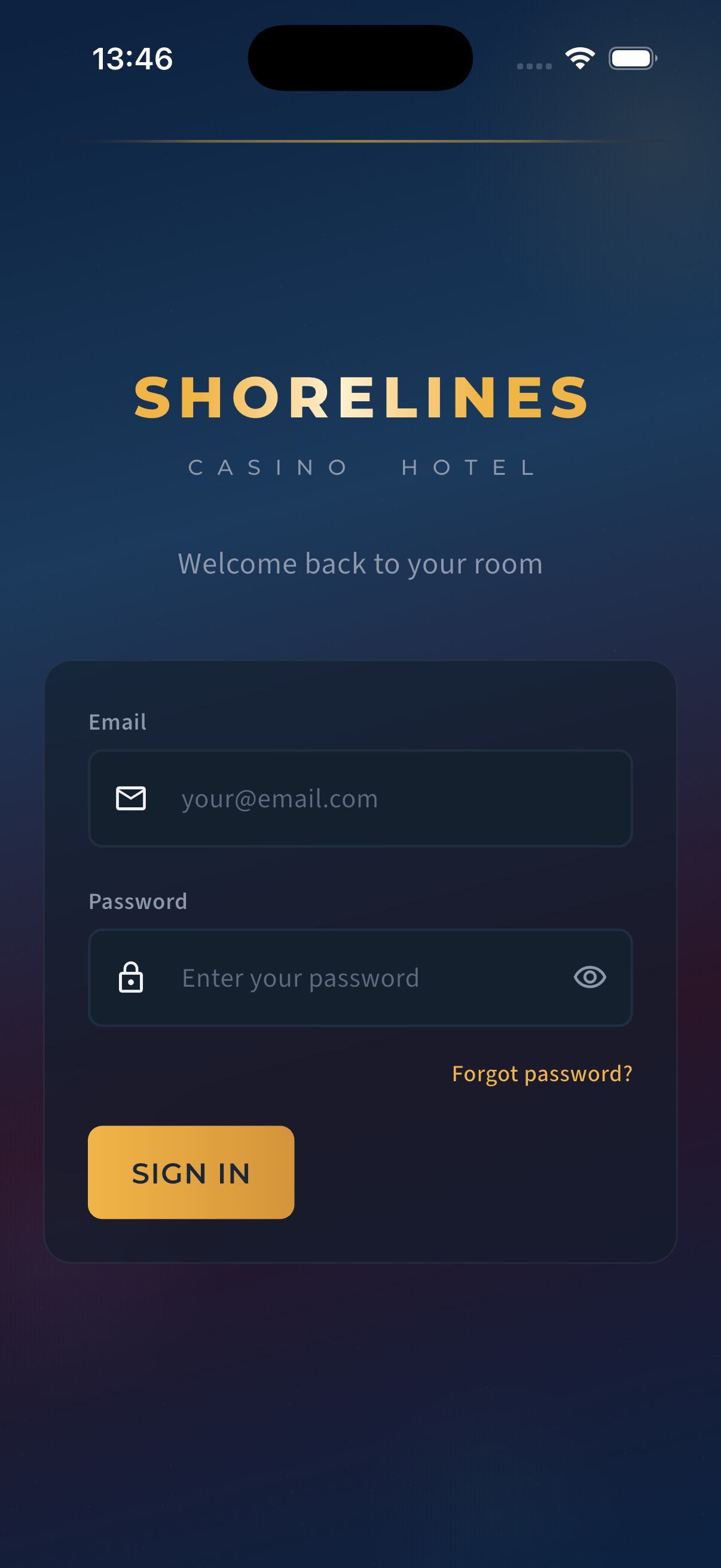 App screen