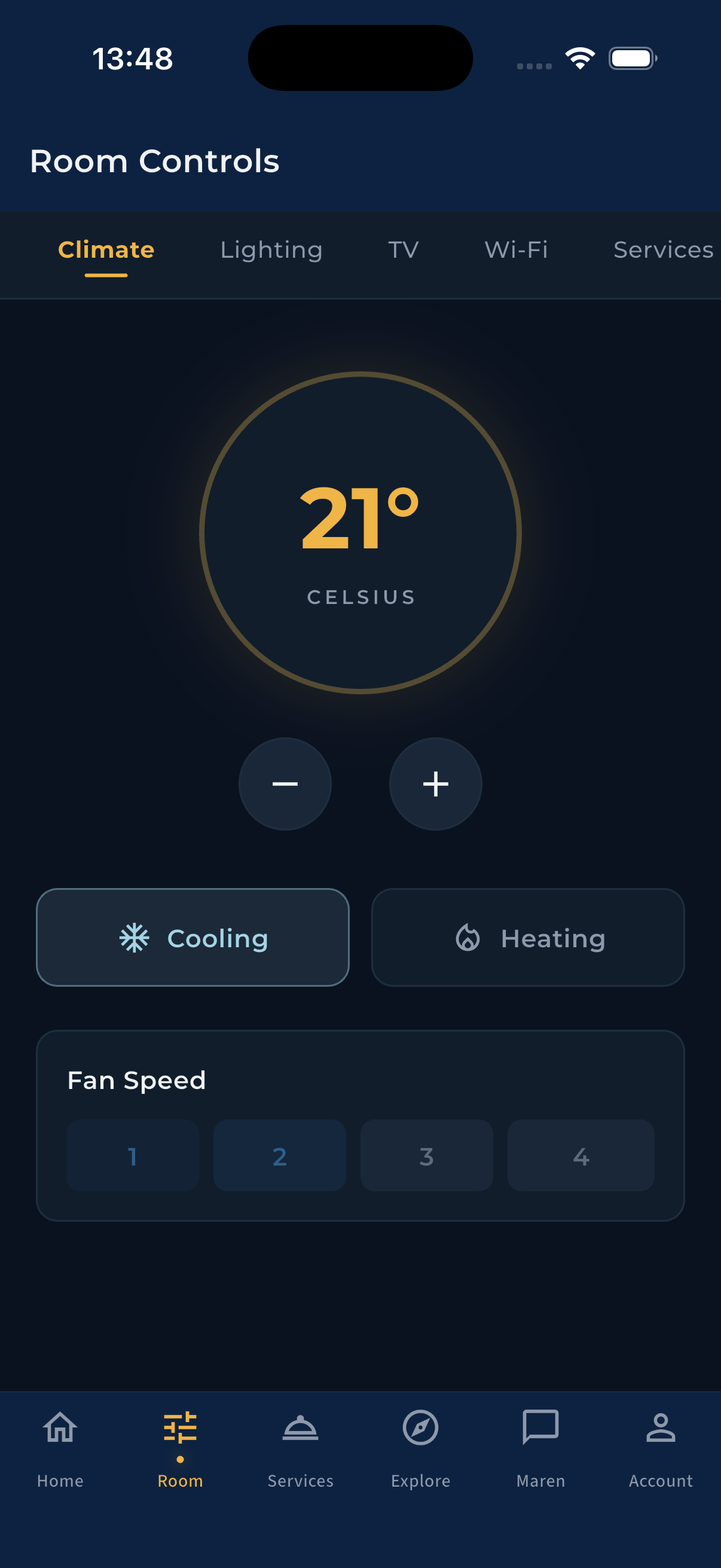 App screen