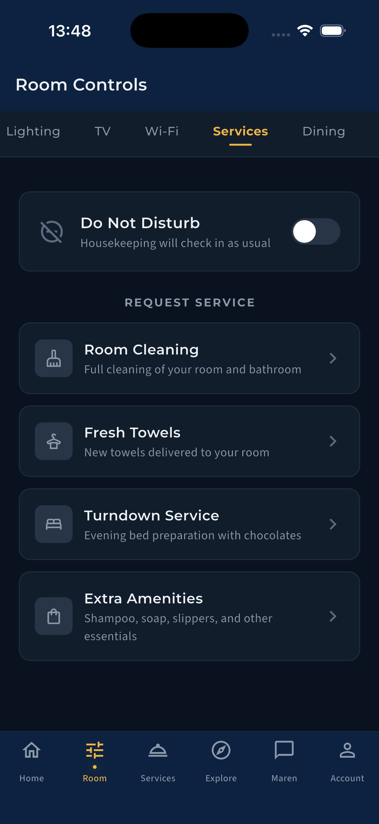 App screen